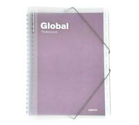 ADDITIO Classeur Global pour enseignants | Évaluation | Agenda | Tutorat | Réunions | Format 24 x 32 cm | Catalan | Lilas