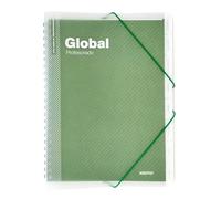 ADDITIO - Classeur Global pour les enseignants | Évaluation | Agenda | Tutorat | Réunions | Taille 24 x 32 cm | Espagnol | Vert