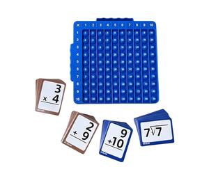 Addition Flash Cards - Portable Math Learning Toy, 8.27x8.27 inches Educational Math Facts Flash Card Set, Early Learning Arithmetic Cards for Kids Boys Girls Home School Travel Group Study Use