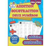 Addition Soustraction CM1 CM2: Additions & Soustractions à 2 chiffres,Calculer, Compter simples total de 1000 opérations avec des réponses qui ... Double Digit 2 Digit pour enfants 8-10 ans