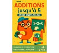 Additions jusqu’à 5 - calcul mental: Petits défis pour apprendre à compter sans les doigts - Dès 5 ans