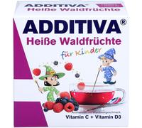 ADDITIVA Fruits des bois chauds pour enfants Poudre de vitamine C + vitamine D3, 100 g de poudre