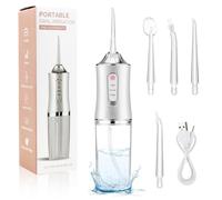 ADDLIVE Jet Dentaire Hydropulseur Portable, Irrigateur Oral Detartreur Dentaire, 3 Modes et 4 Buses Capacité de 220 ml IPX7 Étanche, Hydropulseur Dentaire, Hydropulseurs et Irrigateurs