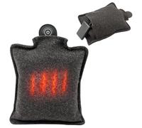 Addliving Bouillotte électrique sans fil | Bouillotte électrique avec batterie externe de 5000 mAh | Coussin chauffant rechargeable avec USB-C | Chaleur infrarouge | 3 niveaux de température | Aspect