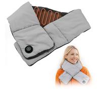 Addliving Écharpe chauffante sans fil | Écharpe chauffante avec batterie externe de 5000 mAh | Écharpe chauffante infrarouge | Cache-cou rechargeable avec USB-C | Chauffe-cou électrique | 3 niveaux de