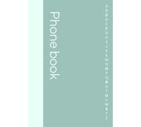 Address and telephone book: Phonebook with alphabet index | Sorting from A-Z | More than 300 entries | A5 format