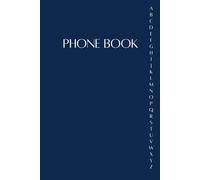 Address and telephone book: Phonebook with alphabet index | Sorting from A-Z | More than 300 entries | A5 format