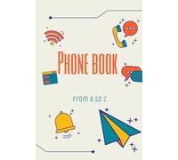 Address and telephone book: Phonebook with alphabet index | Sorting from A-Z | More than 300 entries | A5 format