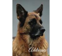 Address book with Birthdays: address book with birthdays and anniversaries | contacts and birthday journal | German Shepherd Design Cover