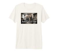 Address Me Elephant in The Room | Bureau Chaos Humour Meme T-Shirt Haut de Gamme