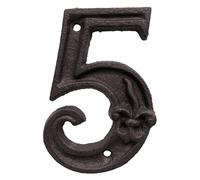 Address Numbers - Cast Iron Door Gate Mailbox House Numbers, Decorative Outdoor Metal Number, Plaques For Home Apartment Office Garden Entryway Wall Door SignEasy To Installation: