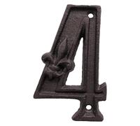 Address Numbers - Cast Iron Door Gate Mailbox House Numbers, Decorative Outdoor Metal Number, Plaques For Home Apartment Office Garden Entryway Wall Door SignEasy To Installation: