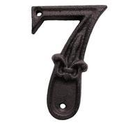 Address Numbers - Cast Iron Door Gate Mailbox House Numbers, Decorative Outdoor Metal Number, Plaques For Home Apartment Office Garden Entryway Wall Door SignEasy To Installation:
