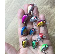 Addsomebling 10 x Micro Mini Tiny Petite lumière Peu Profonde plongée Truite Perche Leurres de pêche Britannique