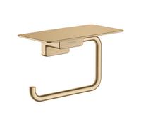 Support de papier toilette hansgrohe AddStoris, avec tablette, 41772140, Couleur: Bronze brossé