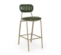 Addy Tabouret de Bar Vert Foncé