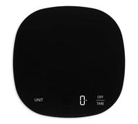 ADE Balance de cuisine numérique avec une capacité de 15 kg | balance précise au gramme | grand écran avec chiffres lumineux | piles AAA incluses | design arrondi | noir
