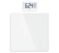 ADE Balance pèse personne électronique | écran déporté | 180 kg | Lire son poids sans se pencher | écran à hauteur des yeux | pour seniors, femmes enceintes et fortes corpulences | blanc