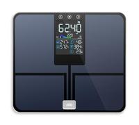 ADE Balance pese personnes impedancemetre | balance numerique avec grand écran couleur | toutes les valeurs en un coup d'œil | pèse personne masse graisseuse et muscle jusqu'à 200 kg | bleu