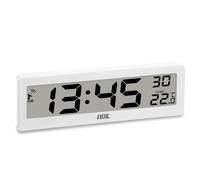 ADE Horloge radiopilotée numérique avec Affichage de la température | très Grands Chiffres | écran Bien lisible | Blanc