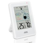 ADE Hygromètre digital d'intérieur avec alarme de moisissure | Hygromètre avec thermomètre | grand écran LCD | blanc