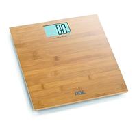 ADE Pèse-personne numérique BE 925 Martina. Pèse-personne électronique pour la salle de bain avec surface de pesée en bambou. Détermination précise du poids jusqu'à 150 kg. Grand écran. Marron