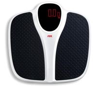 ADE Pèse-personne numérique | Jusqu'à 200 kg | Surface de pesée extra large et antidérapante | Pèse-personne pour personnes âgées avec grand écran à matrice de points rouges