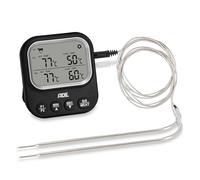 ADE Thermomètre de cuisine avec 2 sondes temperature | lecture instantané | avec écran LCD | thermometre alimentaire pour patisserie, four, barbecue, viande | jusqu'à 250 °C