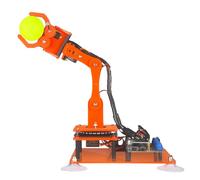 Adeept 5-DOF 5-Axis Educational STEM Programmable Robot Arm Kit with OLED Display Robot Building Kit Compatible with Arduino IDE(PDF Tutorial Via Download Link) (Orange)