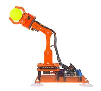 Adeept 5-DOF Kit de bras de robot programmable STEM éducatif à 5 axes avec écran OLED Kit de construction de robot compatible avec Arduino IDE(Tutoriel PDF via lien de téléchargement) (orange)