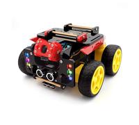 Adeept AWR 4WD Smart Robot Car Kit pour Raspberry Pi 5/4B/3B/3B+ (carte non incluse), suivi de ligne, évitement d'obstacles, servomoteur, charge USB-C, OpenCV Python DIY Robotics