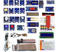Adeept Kit de démarrage de capteur de 24 modules pour Raspberry Pi 4/3/2 B/B+, Raspberry Pi avec tutoriels, avec Code C et Python, Guide PDF de 95 Pages