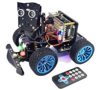 Adeept PiCar-B Mars Rover Kit de voiture intelligente pour Raspberry Pi 5/4B/3B/3B+, évitement d'obstacles, suivi de ligne, traçage de lumière, appareil photo, reconnaissance vocale, Python, tutoriels