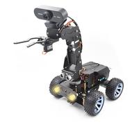 Adeept PiCar Pro V2 Kit de robotique (RRaspberry Pi non inclus), voiture intelligente avec bras robotique 4-DOF pour Pi 5/4/3, caméra HD 1080p, OpenCV, évitement d'obstacles, suivi de ligne, charge