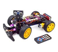 Adeept Smart Car Kit(Compatible with Arduino IDE), Line Tracking, Obstacle Avoidance, OLED Display, Ultrasonic Sensor, IR Wireless Remote Control, DIY STEM Educational Robot Car Kit