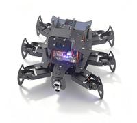 Adeept Ultimate RaspClaws Hexapode Spider Robot Kit compatible avec Raspberry Pi 5/4B/3B/3B+ (carte non incluse), suivi des couleurs, écran OLED, transmission vidéo, robotique rampante vapeur avec