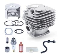 Adefol 46mm Piston et Cylindre pour STIHL 028 028AV 028AVS 028WB AV028 Tronconneuse Pieces Detachees Cylindre Piston kit avec Bougie Filtre Essence Joints et d'autres 028 AV Accessoire