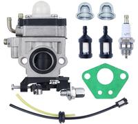 ADEFOL Carburateur Débroussailleuse 52cc 49cc 43cc pour CG430 CG520 BC430 BC520 Pieces Detachees Debroussailleuse avec durite essence membrane Filtre à Essence Bougie d'Allumage Pompe Amorçage