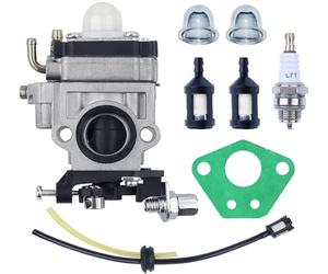 ADEFOL Carburateur Débroussailleuse 52cc 49cc 43cc pour CG430 CG520 BC430 BC520 Pieces Detachees Debroussailleuse avec durite essence membrane Filtre à Essence Bougie d'Allumage Pompe Amorçage