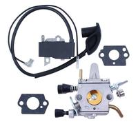 Adefol Carburateur Module de Bobine d'allumage avec Fil Kit pour Débroussailleuse Stihl FS300 FS350 FS120 FS200 FS250