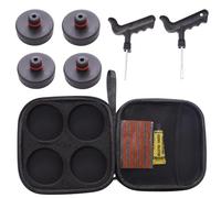 ADEFOL Coussin de Cric de Levage pour Tesla Modèle 3/Y/S/X, 4 Rondelles Jack Pad Outil d'adaptateur de Coussin de Levage de Cric Accessoires d'outils pour Les Véhicules Tesla