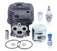Adefol Cylindre Piston Kit Pour Husqvarna K760 K750 Découpeuse, Cylindre avce Bougie d'allumage, Soupape de Surpression, Filtre à Carburant, Remplacement 506 38 61-71