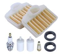 Adefol Filtre à air pour Husqvarna 362 365 371 372 372XP avec Filtre à Carburant Ligne d'huile Pièces de Rechange pour 503814502 Mise au Point Kit