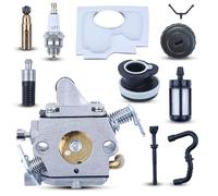 ADEFOL Jeu de Carburateurs pour Stihl MS170 MS180 017 et 018 Tronçonneuse avec Filtre à Air Filtre à Essence Bougie Bouchon remplace 11301200612 ZAMA C1Q-S286