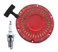 Adefol Lanceur pour Moteur Honda GX240, GX270 8Hp 9Hp, Démarrage à Rappel avec Bougie d'Allumage Pièces de Rechange Recoil Starter Tirez Le Démarreur