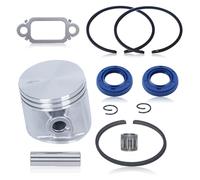 Adefol Piston 47 mm avec Segment pour Stihl MS271, MS271C, MS291, MS291C, avec Joints d'huile, Roulement à Aiguilles, Joint de pot d'échappement, Remplacement 1141 030 2011