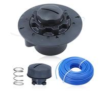 Adefol Tête de coupe C5-2 M8x1.25, AutoCut C5-2 pour débroussailleuses Stihl FS38 FS40 FS45 FS46 FS50, avec Fil de Coupe, Ressort de Tête de Coupe, Pièce de Rechange 4006-710-2106