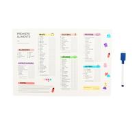 ADEGO Tableau Magnétique Diversification Alimentaire Bébé A4 - Suivi Introduction Premiers Aliments & Allergènes - Idéal DME (BLW) et Purées - Planning Repas Frigo Effaçable avec Feutre Inclus