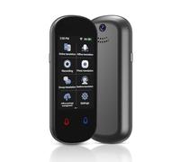 Adelagnes Z2 Traducteur Vocal avec Sortie Vocale,Traduction Photo,WiFi,Hotspot,Hors ligne, pour les Voyages,l'apprentissage des Langues d'affaires,Noir