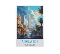 Adelaide Australia，Jigsaw Puzzles for Adults 1000 Piece, Classic Puzzle Teens Boys Girls Puzzles Sturdy Tight Fitting Pieces,Letters on Back for Ideal Challenging and Gift（50x70cm）-FN53